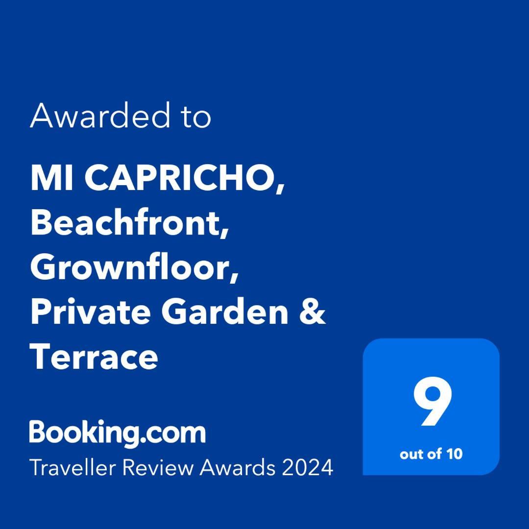 Mi Capricho, Beachfront, Grownfloor, Private Garden & Terrace Sitio de Calahonda Ngoại thất bức ảnh